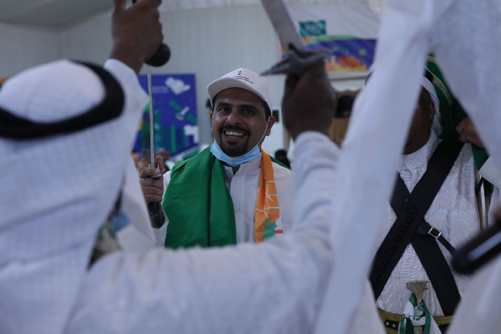 His Excellency the Governor's participation in Saudi National Day dance