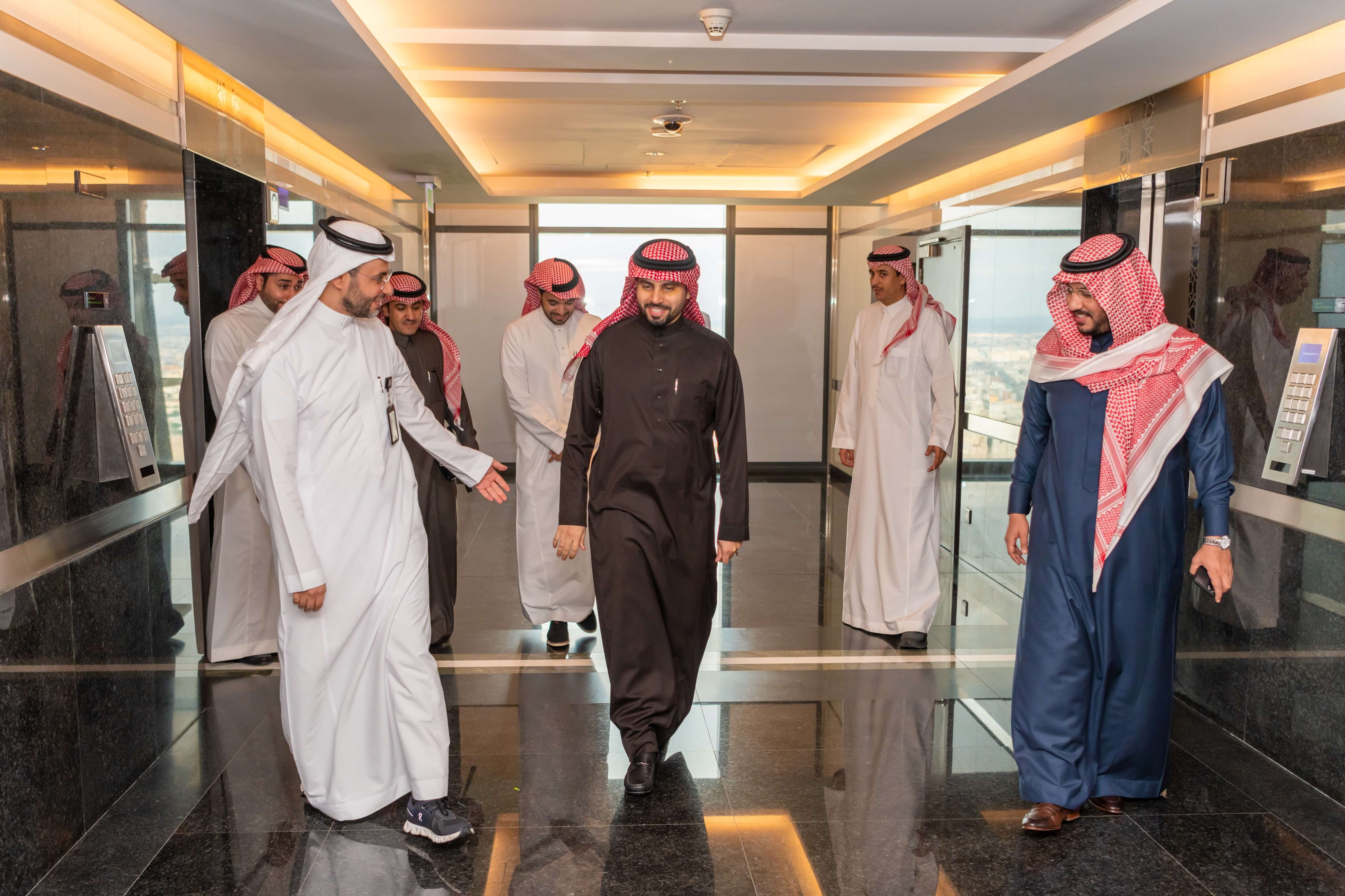 His Excellency Eng. Saleh bin Ibrahim AlRasheed, CEO of the Royal Commission for Makkah City & Holy Sites, with His Excellency Eng. Ahmed Alsuwaiyan