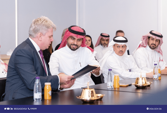  H.E. Alsuwaiyan discusses with the Ambassador of Estonia the strengthening of cooperation in the digital government