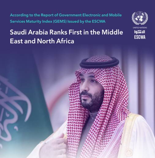 Saudi Arabia ranked first in the e-government services maturity index for the…
