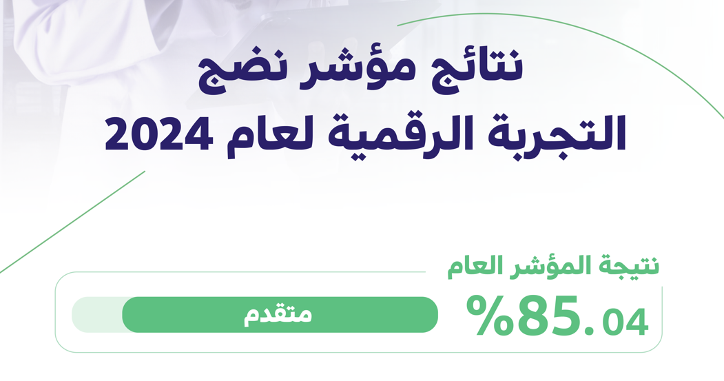 ارتفاع مؤشر نضج التجربة الرقمية 2024 إلى 85.04%
