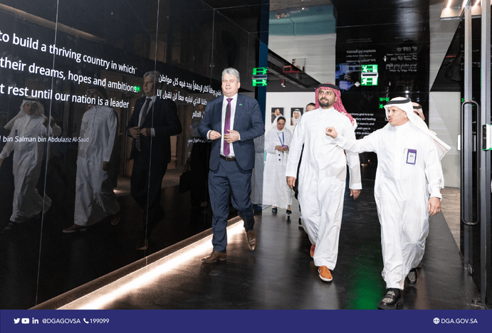 H.E. Alsuwaiyan discusses with the Ambassador of Estonia the strengthening of cooperation in the digital government